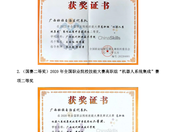 全国职业院校技能大赛二等奖